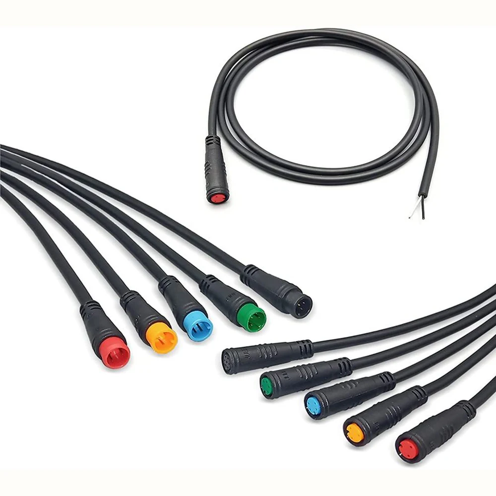 

Julet M8 2 3 4 5 6 Pin DC Electric Bicycle Butt Joint Plug waterproof female male Connector Wiring Scooter Brake Cable Signal