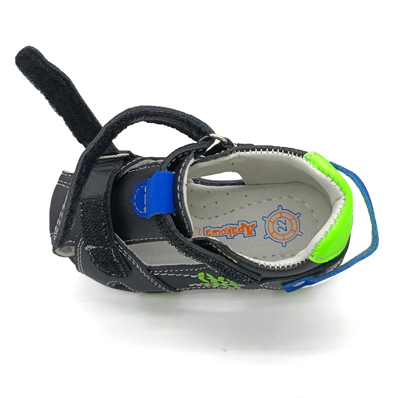 Fashion 1pair PU Leather Boy Sandals arch support Orthopedic Children Shoes+inner 13.5-20.2cm, Kids Shoes