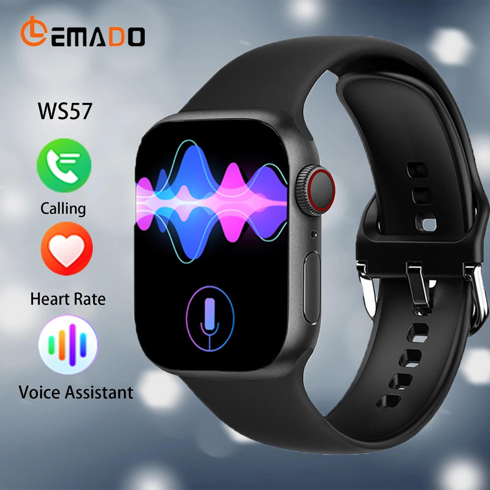 WS57 Smart Watch Men Women Series 7 Pro Bluetooth Call Sport Heart Rate