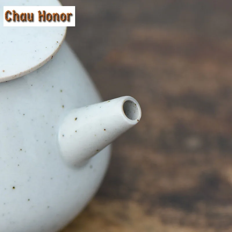 180ml Vintage Handmade Japanese Style Ceramic Teapot Kung Fu Pu'er Tea Single Pots Household Accessories Teaware Gift Packaging