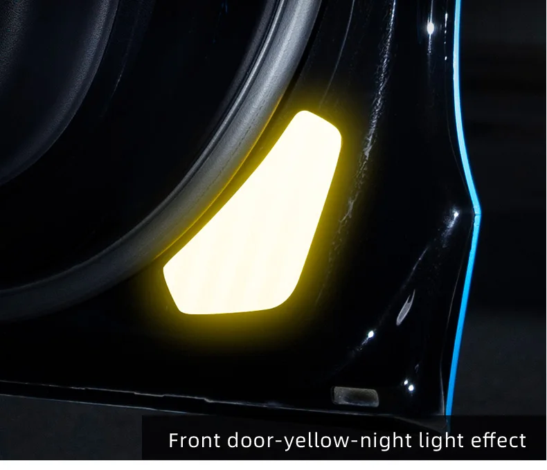 For Tesla Model Y/3 2025 2024-2018 Car door warning sticker Night reflective sti