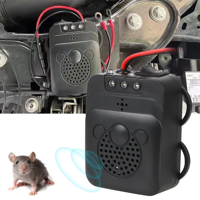 12V Car Ultrasonic Mouse Repeller Vehicle Rat Rodent Pest Animal