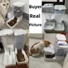 Dog Feeder Cat Water Dispenser Automatic Cat Feeder and Cat Water Dispenser Gravity Cat Feeder Food Storage Dispenser Container 2
