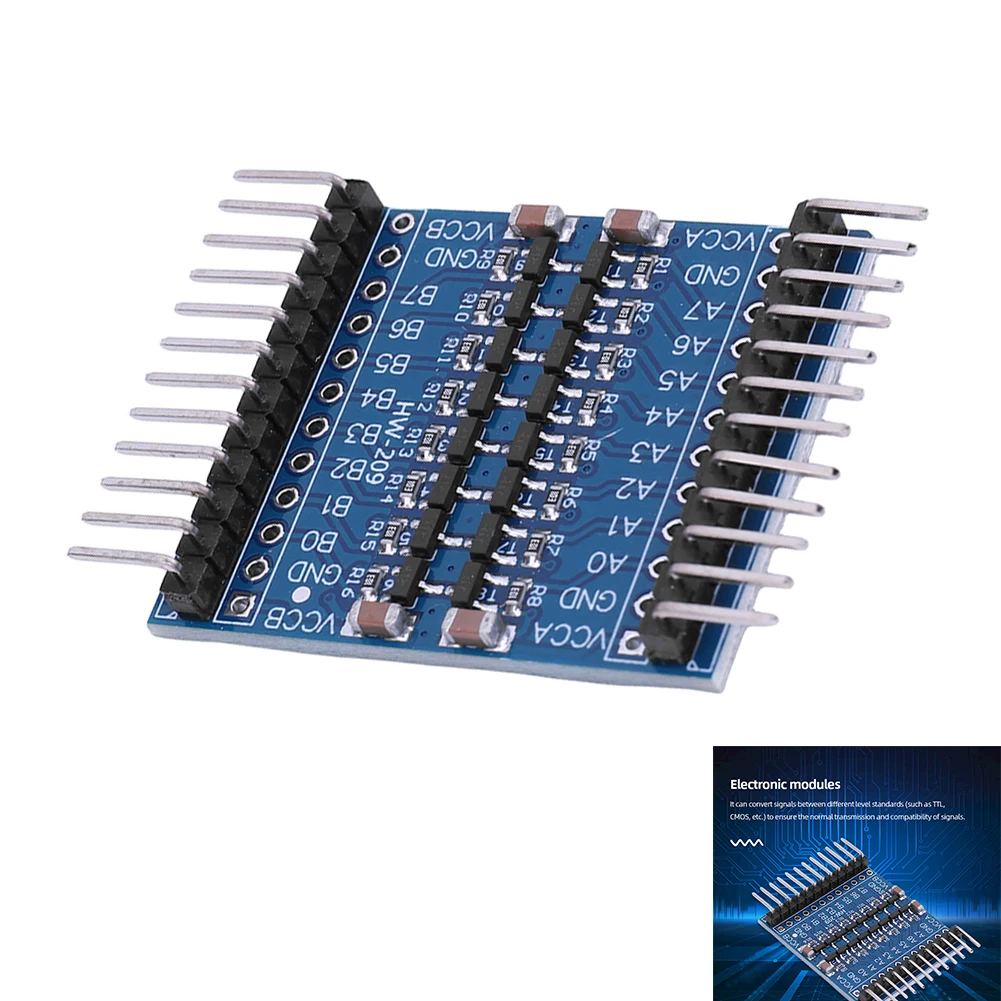 8 Channel Logic Level Shifter Bi-Directional Module 5V/3.3V Safely Steps Down Converter IIC UART SPI TTL for Raspberry Pi
