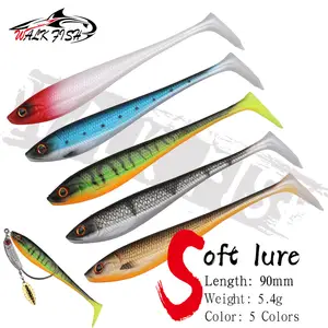 T Tail Fake Fish 3D Simulated Fisheye Simulation Design Angling Soft Bait  Fishing Lure Bait Fake Bait for Outdoor Fishing