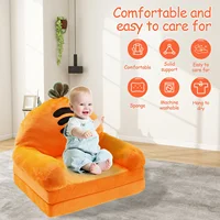 Toddler Chair Comfortable Kids Sofa Bed Foldable Toddler Couch Lightweight Baby Lounge Chair Portable Couch for 1 to 4 Years Old 4