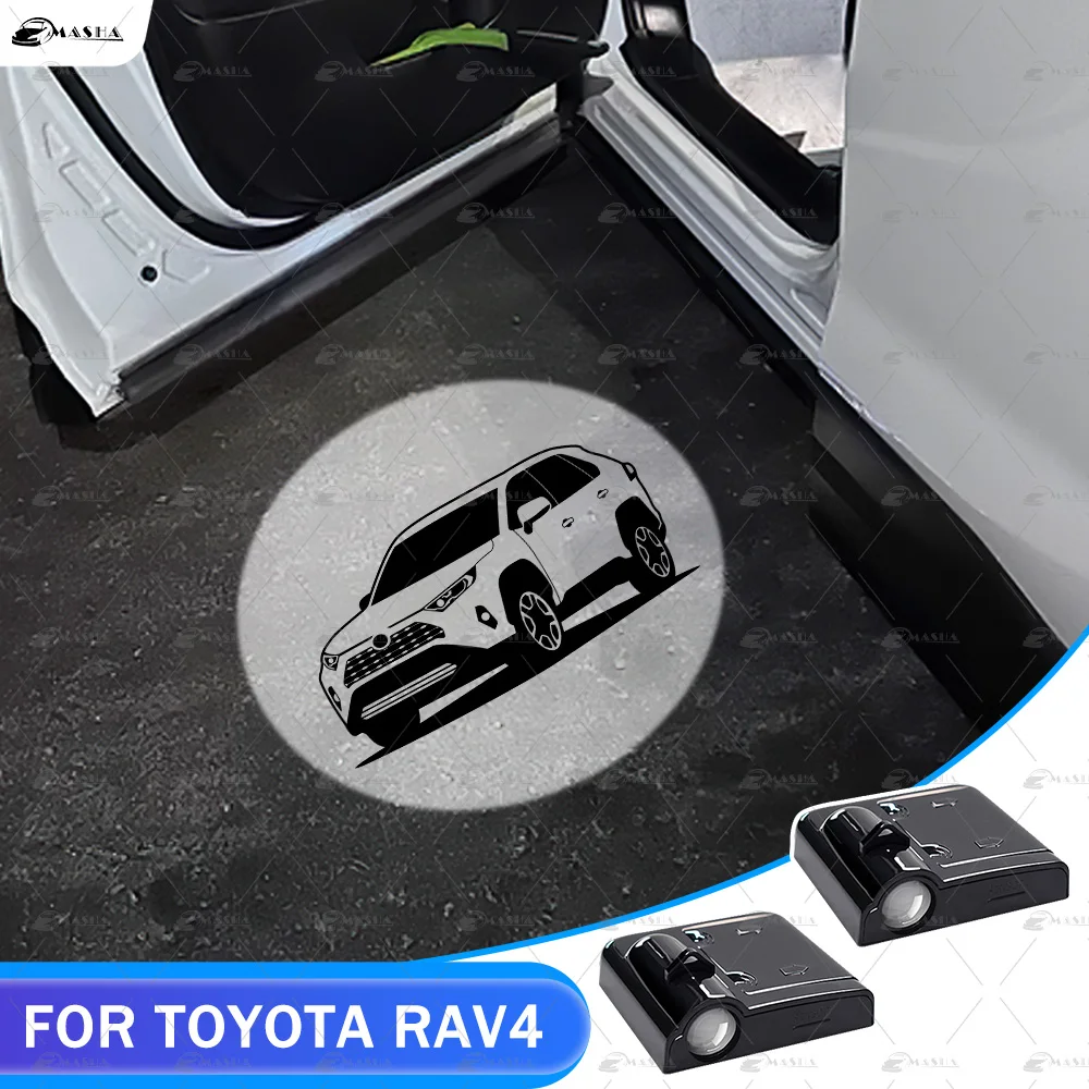 2/4 шт., лампа для дверей автомобиля, лампа для проектора ...