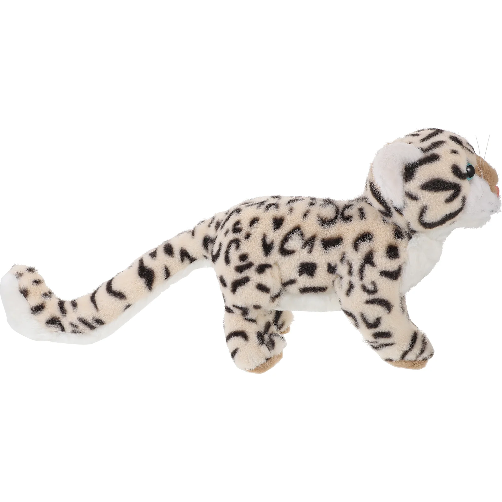 

Simulated Snow Leopard Toy Home Decor Plush Filling Ornament Pp Cotton Simulation Animal Stuffed Portable