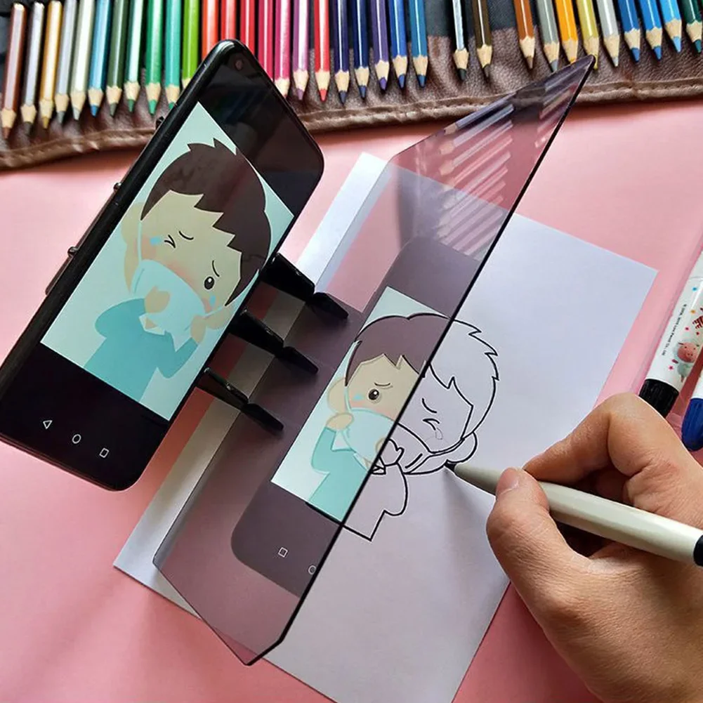 Enhanced Artistic Projection and Tracing Board with Adjustable Brightness