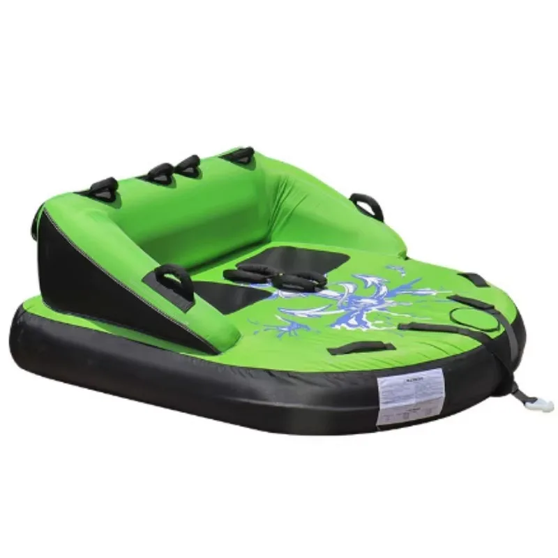 FDS 2 Person Towable Water Raft Tube for Boating, Large Towable Tube Inflatable for Adults Water Sports, Floating Raft Boat
