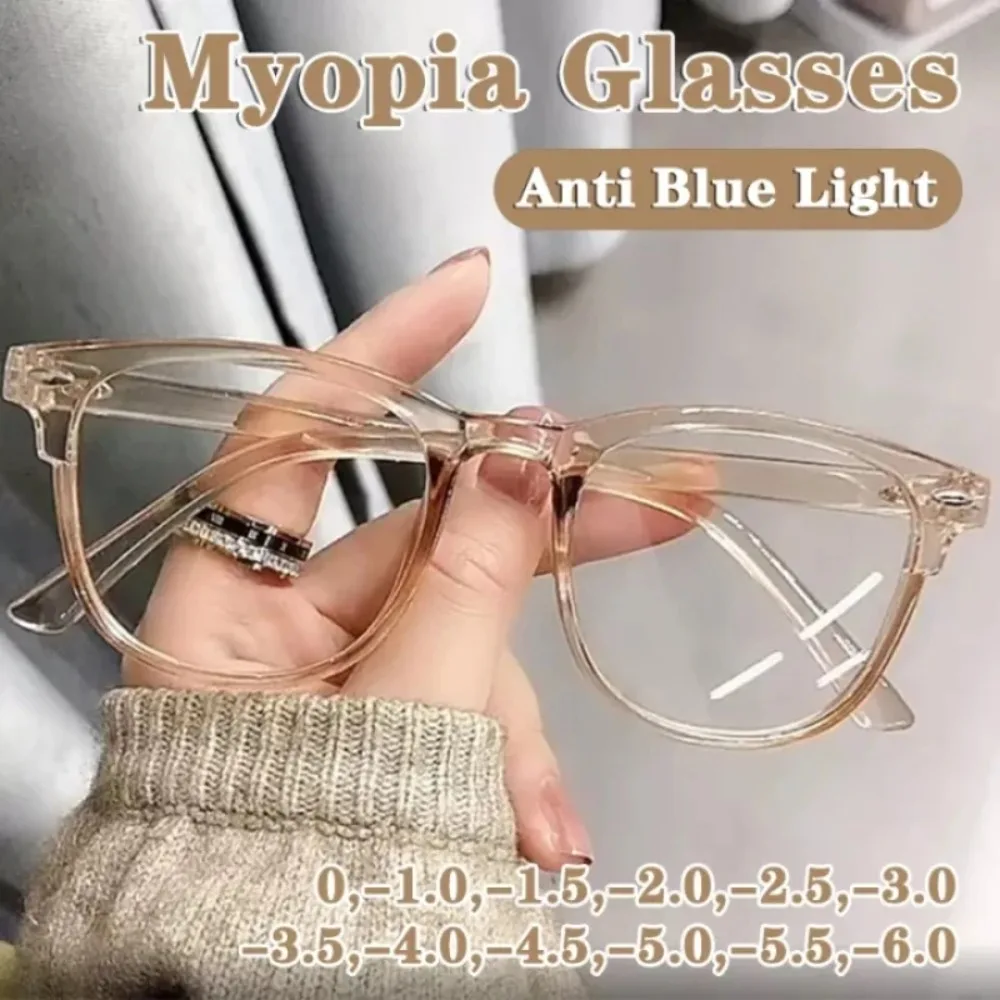 Gafas De miopía para mujer, anteojos transparentes antiluz azul, Gafas graduadas para ordenador, Gafas De Lectura