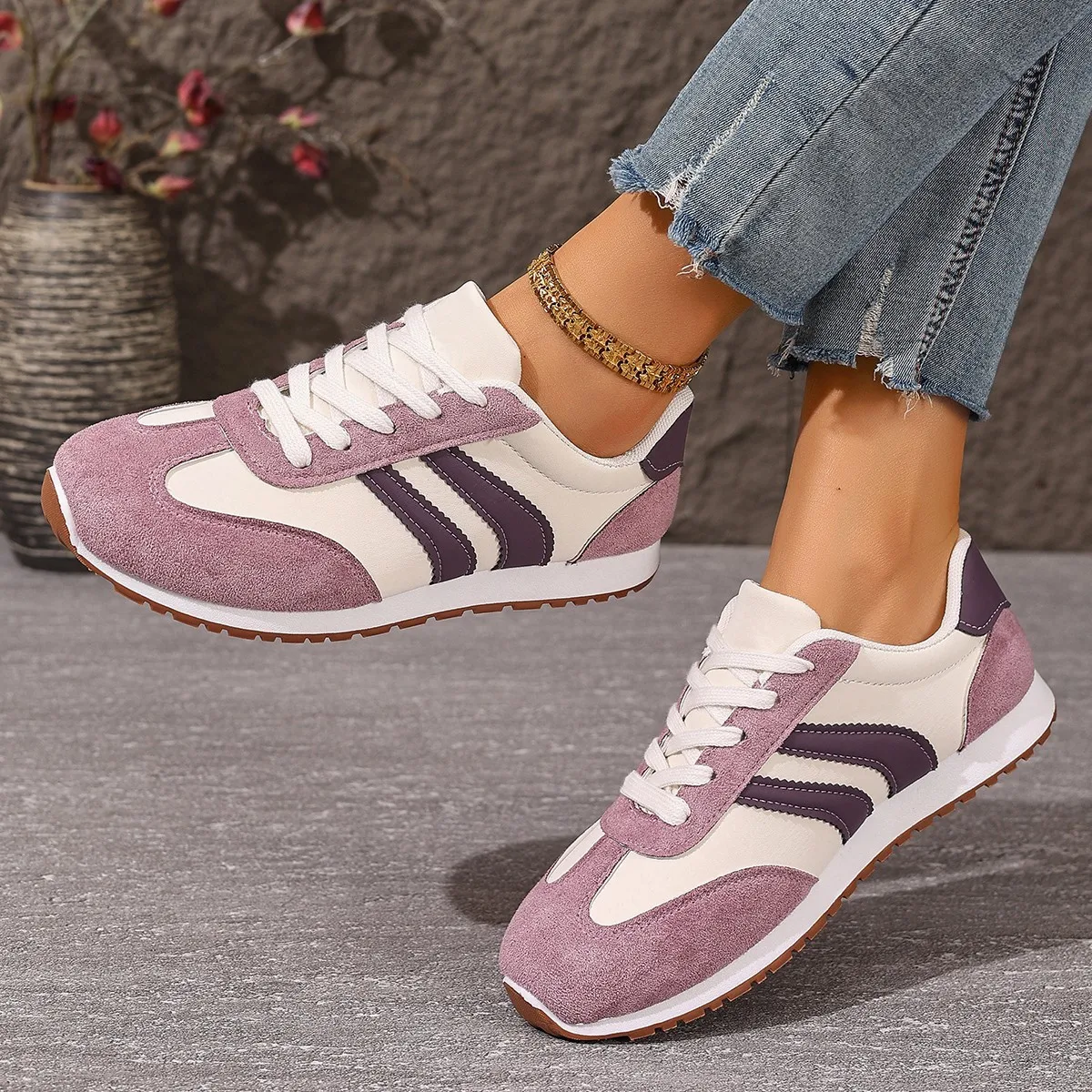 Women's Casual Lightweight Breathable Sport Shoes 2025 Spring Autumn New All-match Running Sneakers Zapatos De Mujer
