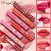 Peel Off Rose Red Lip gloss Lip Outline Contour Tattoo Lip Stain Waterproof Transfer Resistant Tear Off Peel Off Lipstick Makeup