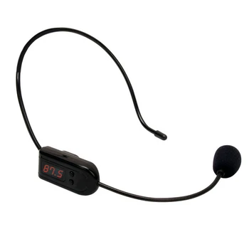 87.0-108 MHz Wireless Headset Capacitive Microphone Mic System with Receiver for Teaching Playing Supplies 2