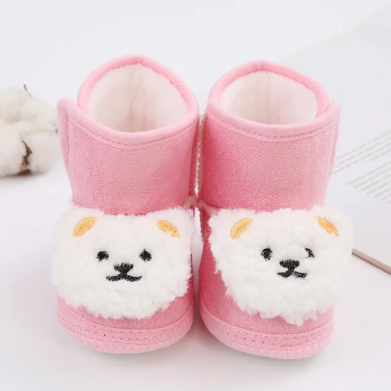 

Keep Your Baby's Feet Warm and Cozy in Cute Snow Boots Soft-soled Babies' Snow Boots with Non-slip Soles for Toddler 0-18 Months