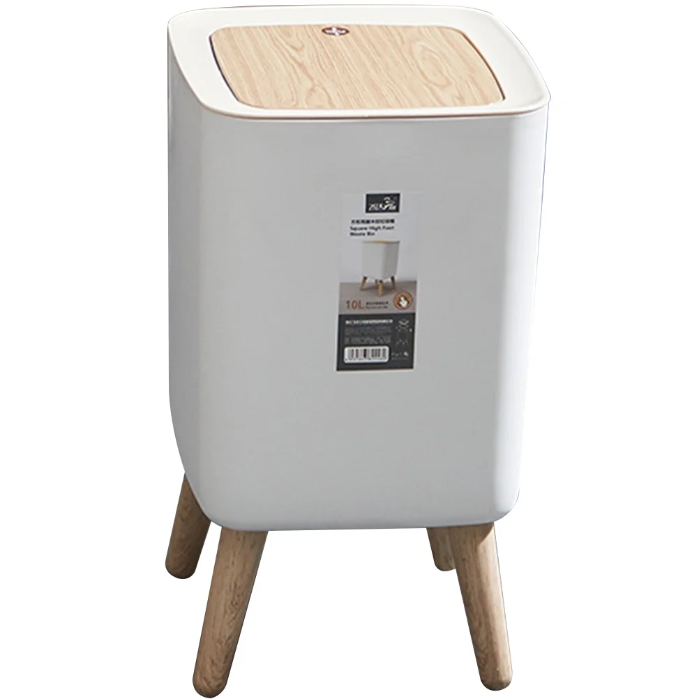 

Пластиковая корзина для мусора с крышкой