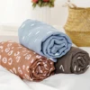 Elinfant Bamboo Cotton Muslin Swaddle Blankets 120*110cm 2 Layers Nursing Cover Newborn Phototgraphy Blankets 1