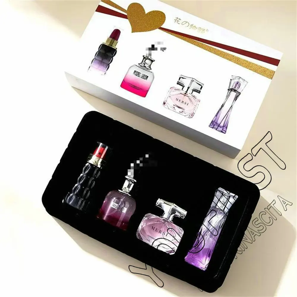 Parfum De marque classique pour femmes, Eau De Parfums pour Dames, 90ml, parfums féminins originaux, coffret cadeau, ensemble De 4 pièces, Spray parfumé Floral