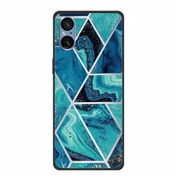 Elegant Marble Shockproof Soft Silicone TPU Back Cover for Sony Xperia 5V - Premium Phone Protection Case (20)