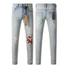 New High Quality Ksubi Cross Jeans American High Street Vintage Fringe Ripped Jeans Men Women Fashion Slim Low Rise Jeans 5