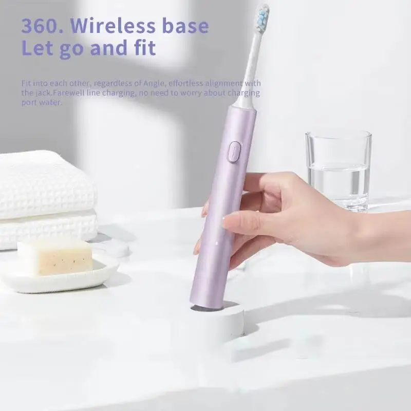 MIJIA 전기 음파 칫솔 T302 USB 충전 성인용 충전식 방수 전자 미백 치아 칫솔