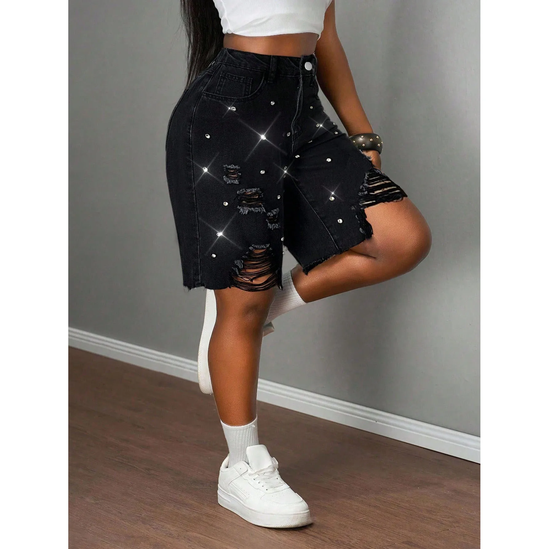 OIQERE Jeans Jorts lifestyle
