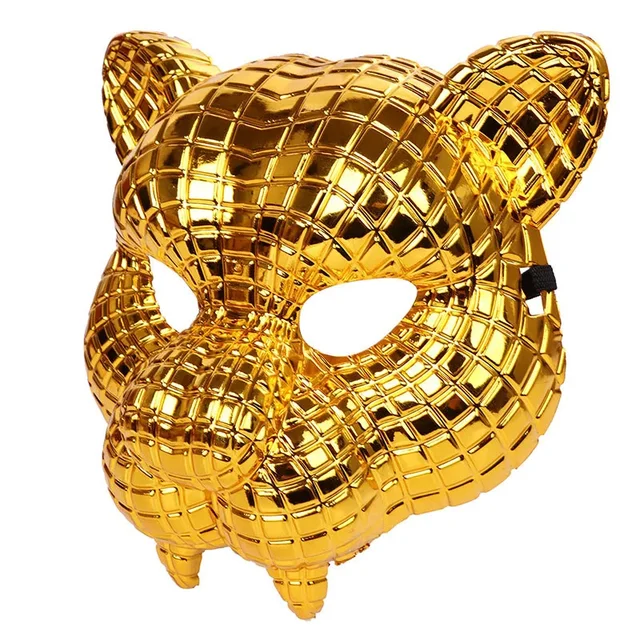 Halloween Golden Leopard Mask Tiger Adult Party Performance Costume Prop Mask For Man Cosplay