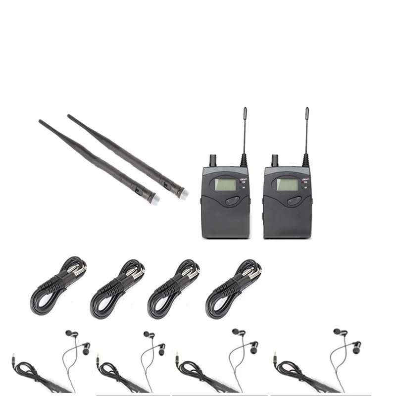 In-Ear Monitoring System 2-Channel Multi-Bodypack Monitor with In-Ear Wireless Monitoring System