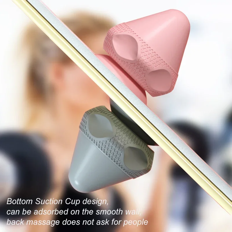 Fascia Massage Ball With Suction Cup Fascia Ball Adsorption Relaxation Massager Silicone Sole Back Massage