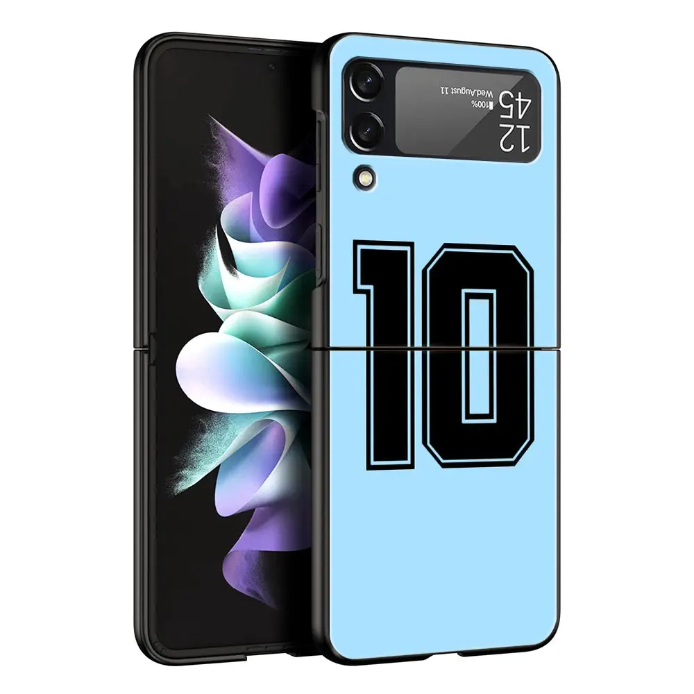 Argentina Flag Soccer Design Black Hard Shell Phone Case