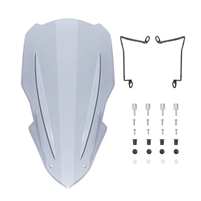 Parabrezza Doppia Bolla Per Kawasaki Z900 2017-2019 - Nero O Fumo Grigio - Foto 11