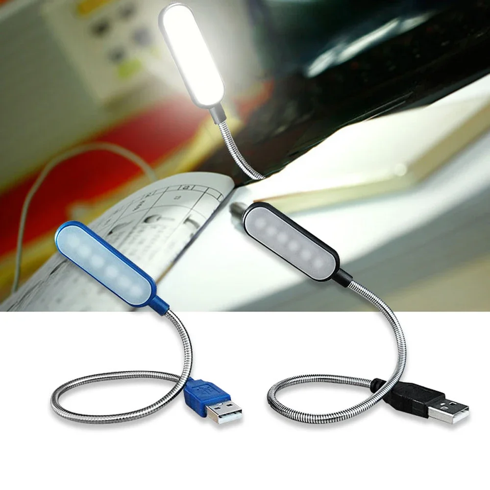 

USB Dormitory Bedside Lamp Eye Protection Student Study Reading Available Night Light USB Direct Plug Portable Lamp 6leds