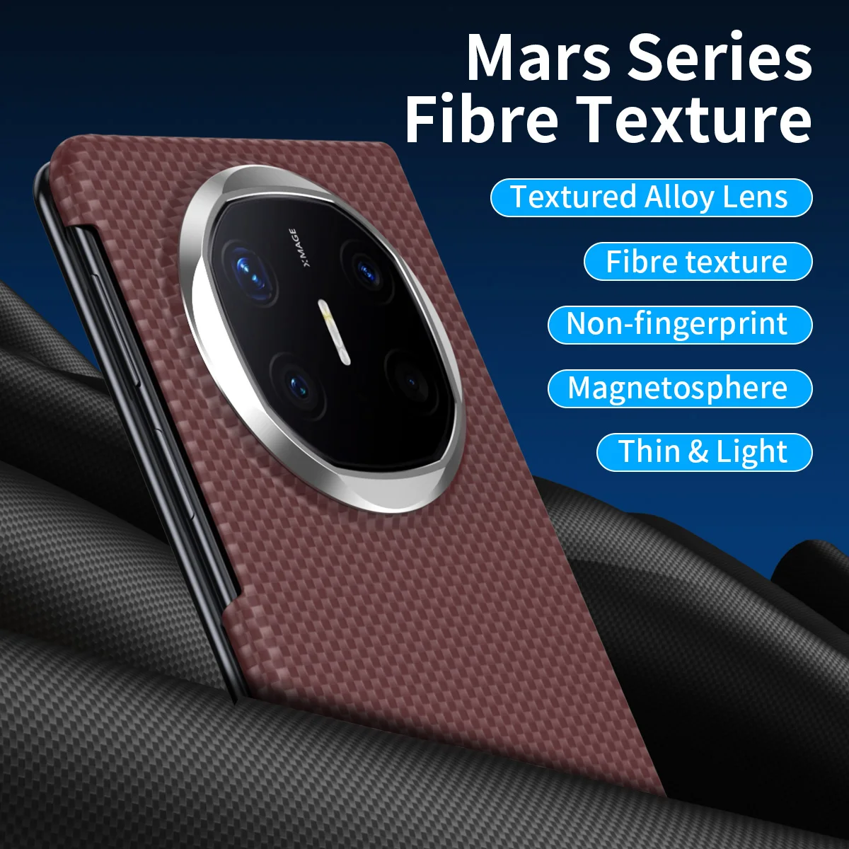 Premium Carbon Fiber Texture Matte MagSafe Case - Shockproof & Skin-Friendly