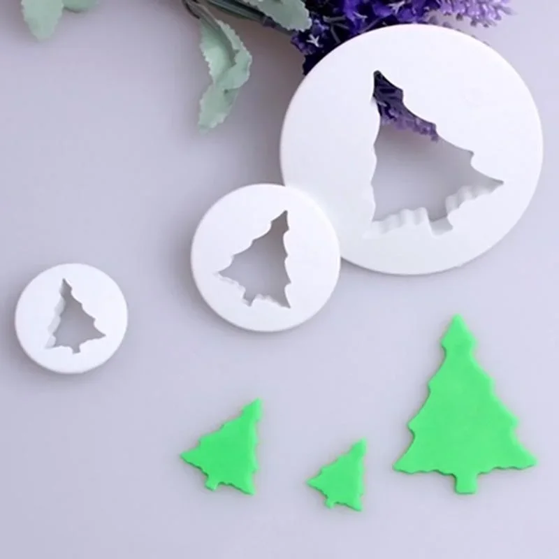 3Pcs/set Multifunctional Tree Shaped Molds for Household Kitchen Cookies Candy Cutting Baking Mould Kitchen Tools Accessories