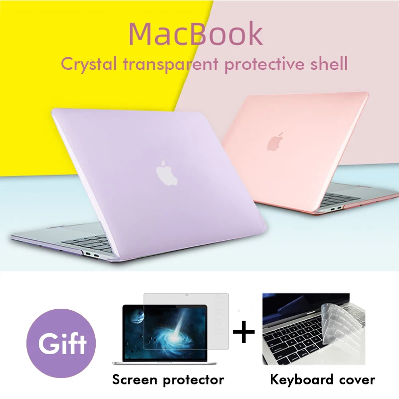 Laptop Case For Macbook Air 13 A2337 A2338 M2 A2681 M1 Chip 14 A2442 Funda  New Touch Bar for Pro 16 A2141 A2485 Keyboard Cover