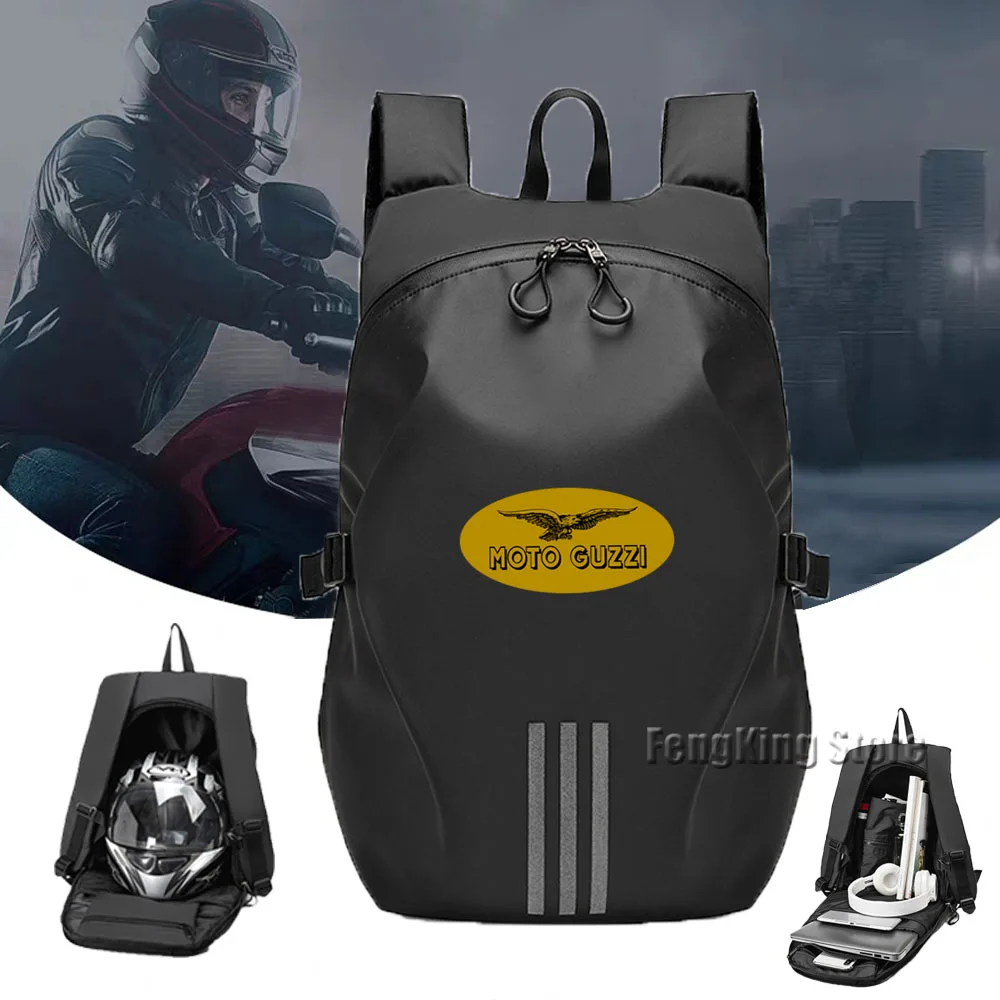 For MOTO GUZZI V7 V9 V85TT V100  Knight backpack motorcycle helmet bag travel equipment waterproof and large capacity