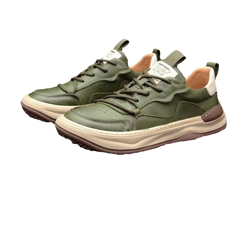 Regal Footwear Clown Men Slouch Head 2025 Neue echte Leder Vielseitige atmungsaktive trendige High-End-Sport-Casual-Herrenschuhe_voghion.com