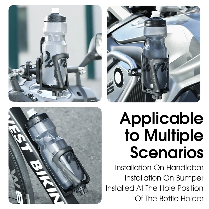 Bicycle Water Bottle Cage High Toughness Adjustable Cycling Bottle Holder MTB Road Bike Motorcycle Cage WEST BIKING bicycle water bottle cage,bicycle bottle holder,water bottle holder
