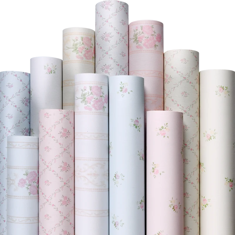 Wallpaper Self-adhesive Moisture-proof Pastoral Flower Living Room Bedroom Waterproof Erasable Wall Sticker Home Decoration 2mp 1080p low power comsunption solar battery power wireless 4g ip camera outdoor water proof home security cctv monitor