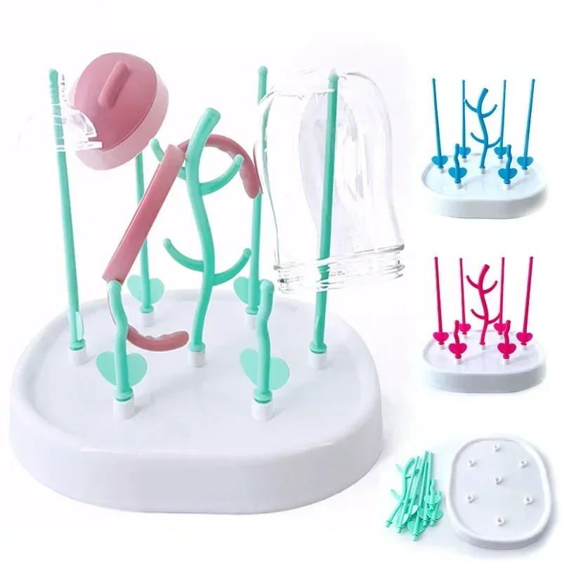 Baby Bottle Dry Rack Rack Detachable Baby Bottle Drain Drying Racks Cleaning Dryer Drainer Storage Drying Easy To Clean, bottle drying rack,baby bottle drying rack,feeding bottle drying rack