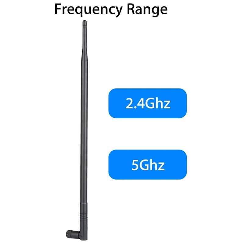 10Dbi 2.4Ghz 5Ghz Wifi Booster Antenna Omnidirezionale Rp-Sma Per Asus Router Rt-Ac66U Rt-N66U Rt-N16 Ac1750 D-Link