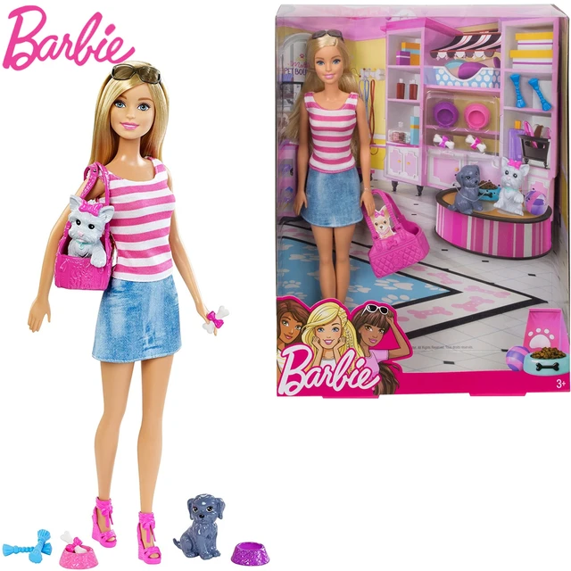 Boneca Barbie e sus Perritos Surpresa