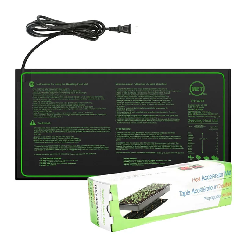 Seedling Heating Mat for Indoor Home, Nursery Heating Mat, Seed Starter, Plant Heating, Garden Supplies, 110V, 220V