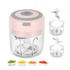 Electric Garlic Chopper Portable Veggie Chopper with 100 ml Spoon Garlic Grinder Masher Onion Chopper Blender to Vegetable 5