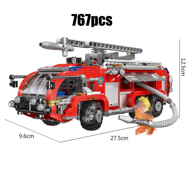 Jouets de camion de pompiers pour enfants, véhicule de sauvetage en  incendie, jouet de locomotives avec marqueur, ligne de marquage suivant les