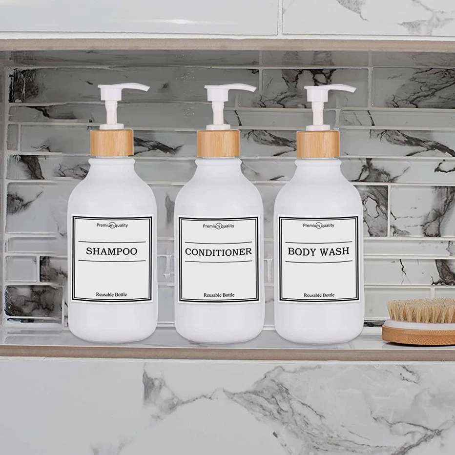 Refillable Pump Bottles Dish Soap Dispenser for Kitchen Sink Hand Soap Lotion Dispenser Shower Empty Storage Bottle Container Soap Dispenser Refillable Bottle Soap Dispenser Bottle Foaming Soap Dispenser Refillable Plastic Bottles