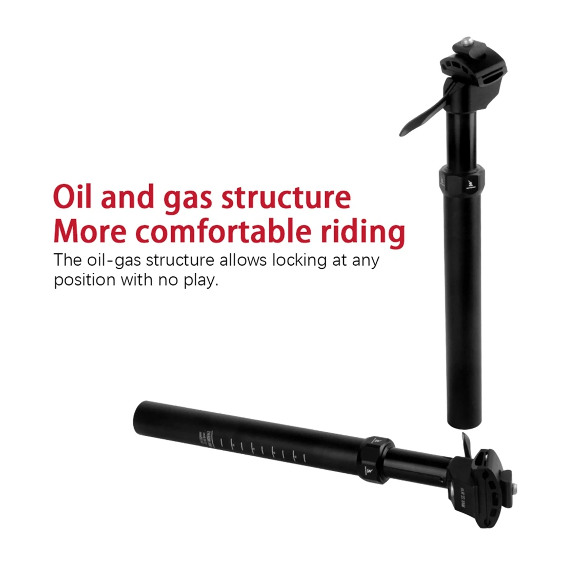 WUZEI MTB Manuell Verstellbare Sattelstütze 100 125mm Federweg Mountainbike-Sattelstütze 350 400mm Fahrradrohr 27,2 30,9 31,6mm – Detail 7