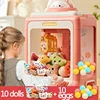 Cartoon Automatic Claw Machine Doll Machine Kids Operated Play Game Mini Claw Catch Toy Crane Machines Music Doll for Gift Toy 6