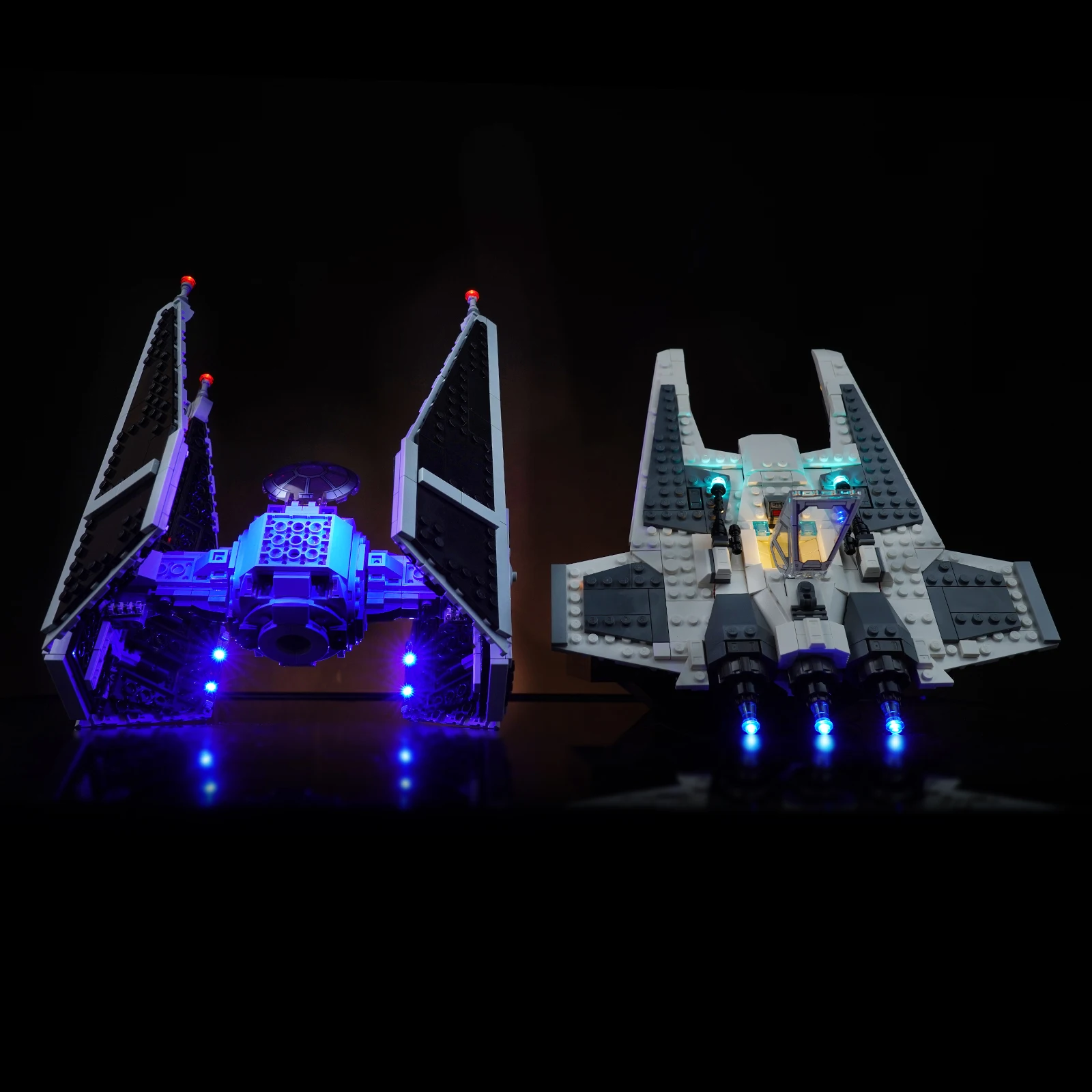 Vonado Led Light Per 75348 Mandalorian Fang Fighter Vs Tie Interceptor Lighting Giocattoli Fai Da Te (Non Includere Il Modello)