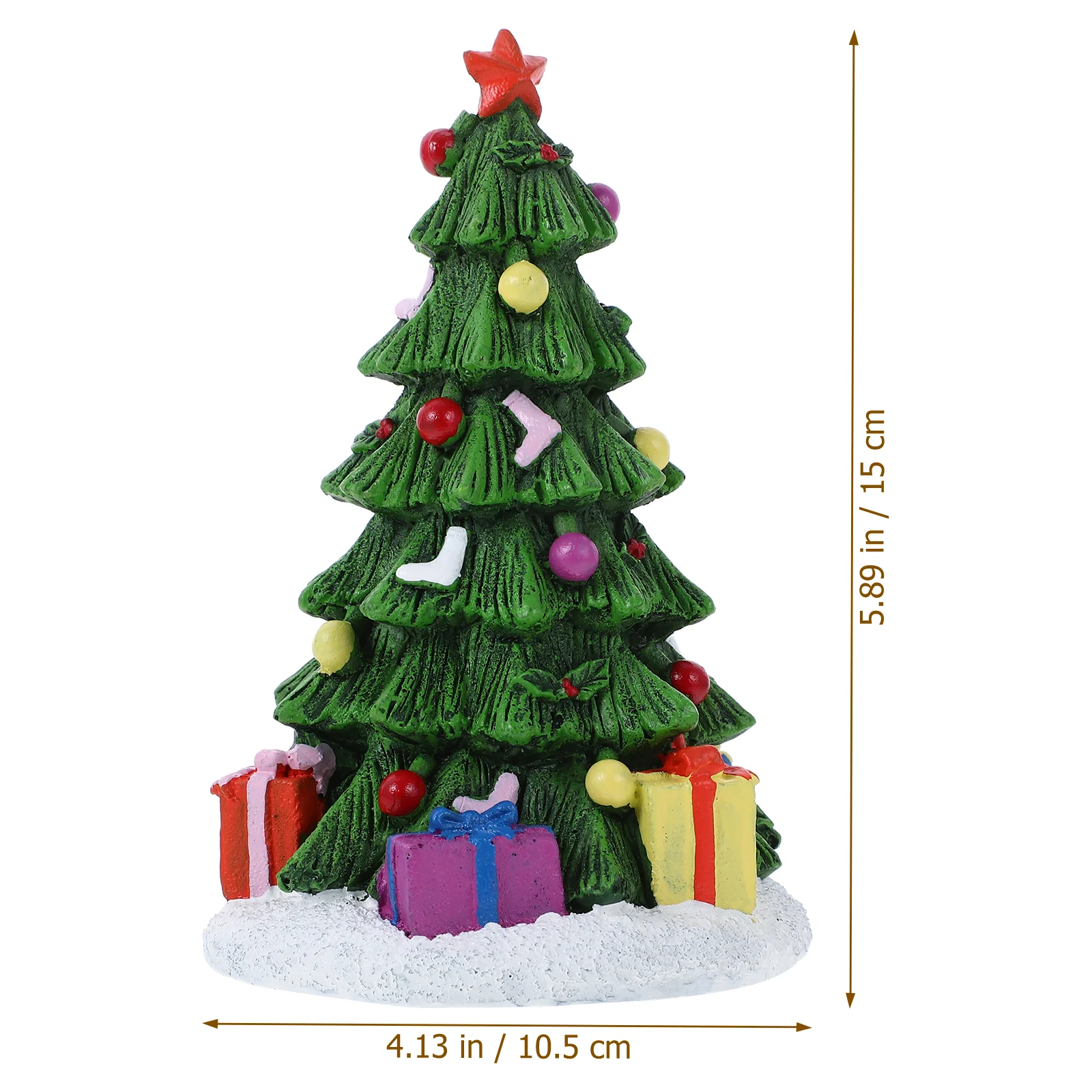 Cartoon Christmas Series Landscaping Home Garden Decor Christmas Tree Fish Tank Aquarium Decor Resin Crafts